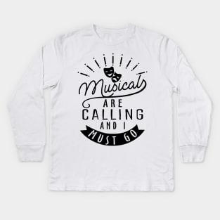 Broadway Musicals Lover Kids Long Sleeve T-Shirt